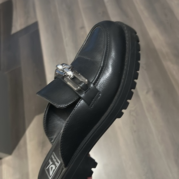 Dirty Laundry Womens Vallor Lucite Chain Detail Chunky Clog Black Size 9 - Picture 6 of 14